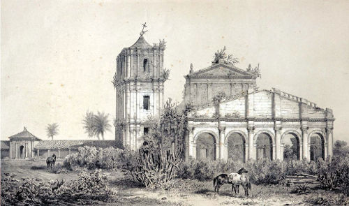 Ruinen Sao Miguel um 1846