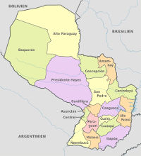 Departementos Paraguay